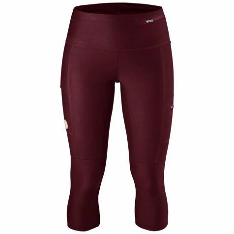 Fjallraven Abisko Trekking Tights Red Singapore For Women (SG-601648)